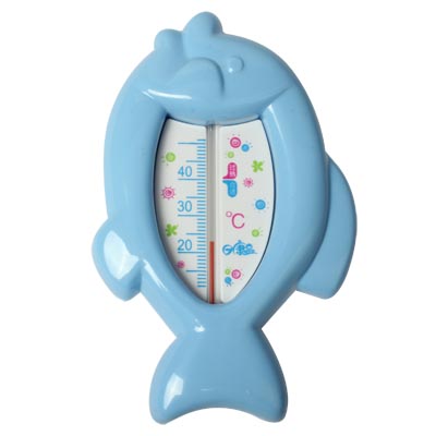 Fashion Small Fat Fish Dual Thermometer (Baby Blue)